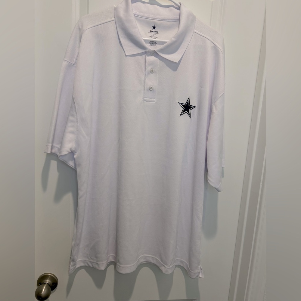 Dallas Cowboys NFL Men’s White Polo Sz XL